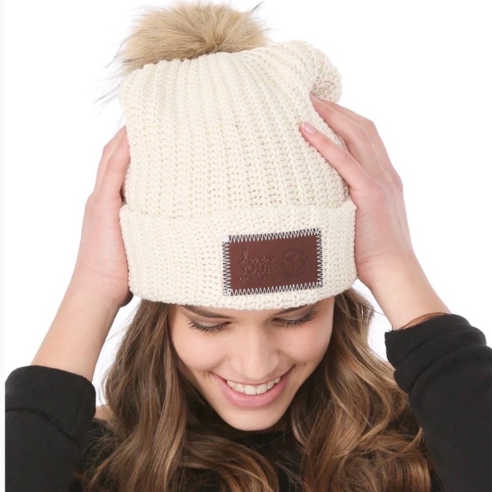 Love Your Melon Knit Pom Beanie
